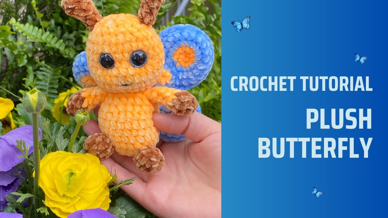 Create Your Butterfly Plush Toy: Crochet Tutorial - Antennae Create Your Butterfly Plush Toy: Crochet Tutorial - Antennae