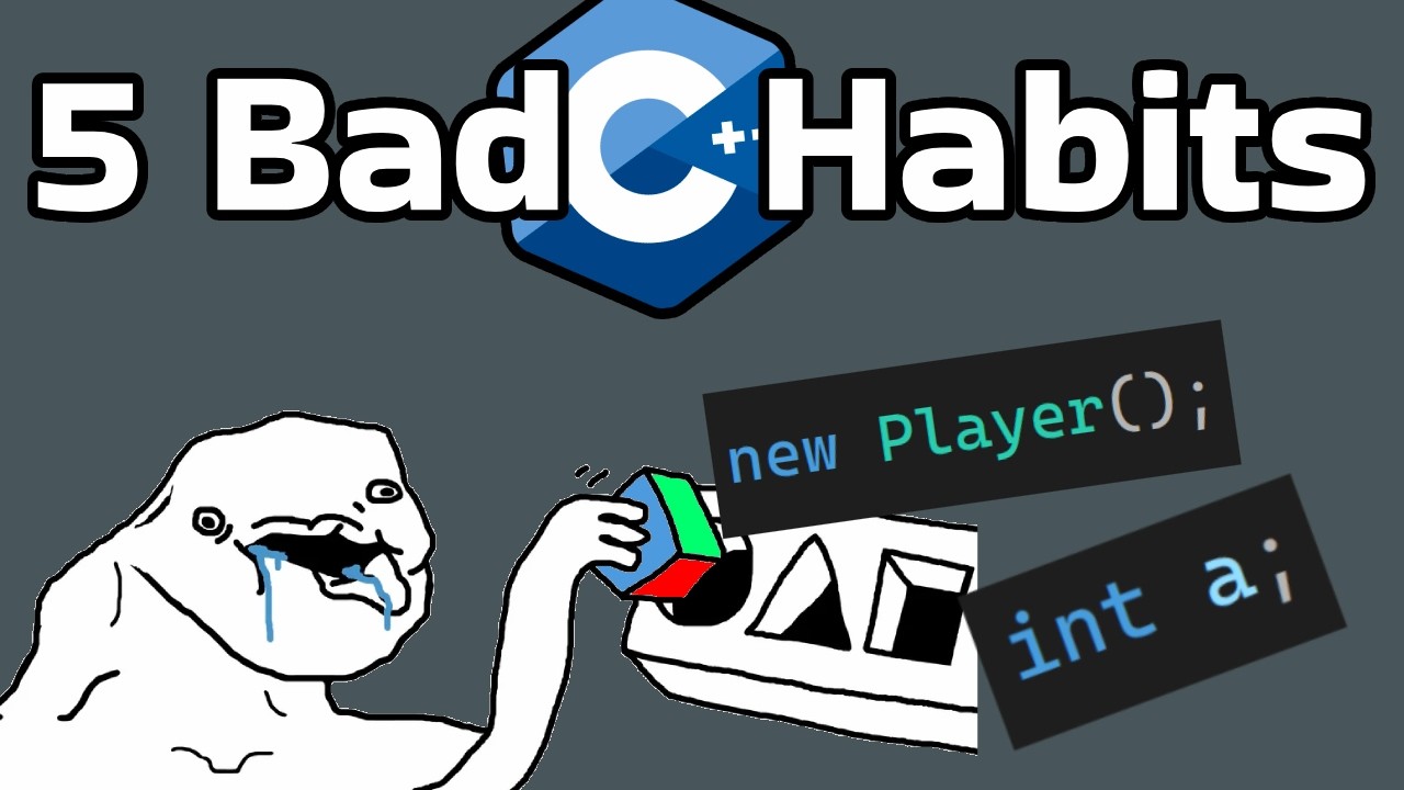5 Bad C++ habits. Avoid them please! - YouTube