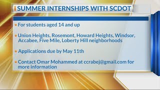 Summer internship opportunities with SCDOT