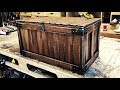 Rustic Storage Chest - Repurposed Doors