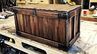 Rustic Storage Chest - Repurposed Doors