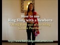 How to take a baby out of the baby ring sling from the cradle position