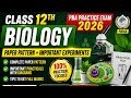 Class 12 Biology PBA 2026 | FBISE Paper Pattern + Important Experiments | Complete Practice Exam