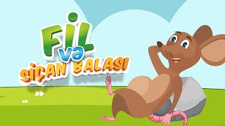 Fil Və Siçan Balası - Nağıllar Azərbaycan Dilində Uşaq Cizgi Filmləri