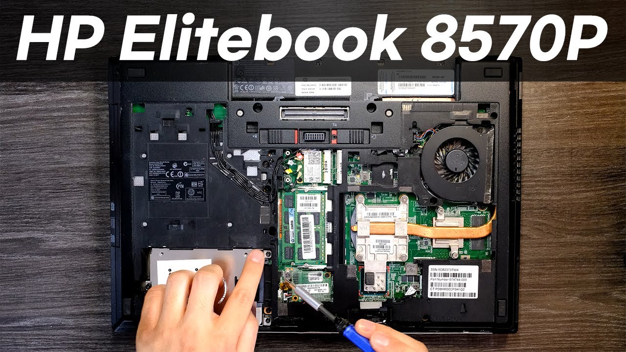 prinsesse Telegraf Hyret HP Elitebook 8570p Upgrade RAM, SSD(Hard Drive) - YouTube