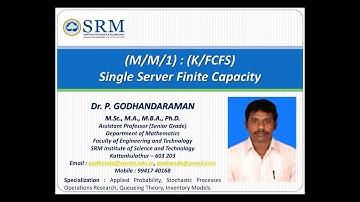 Single Server Finite Capacity - (M/M/1):(K/FCFS)