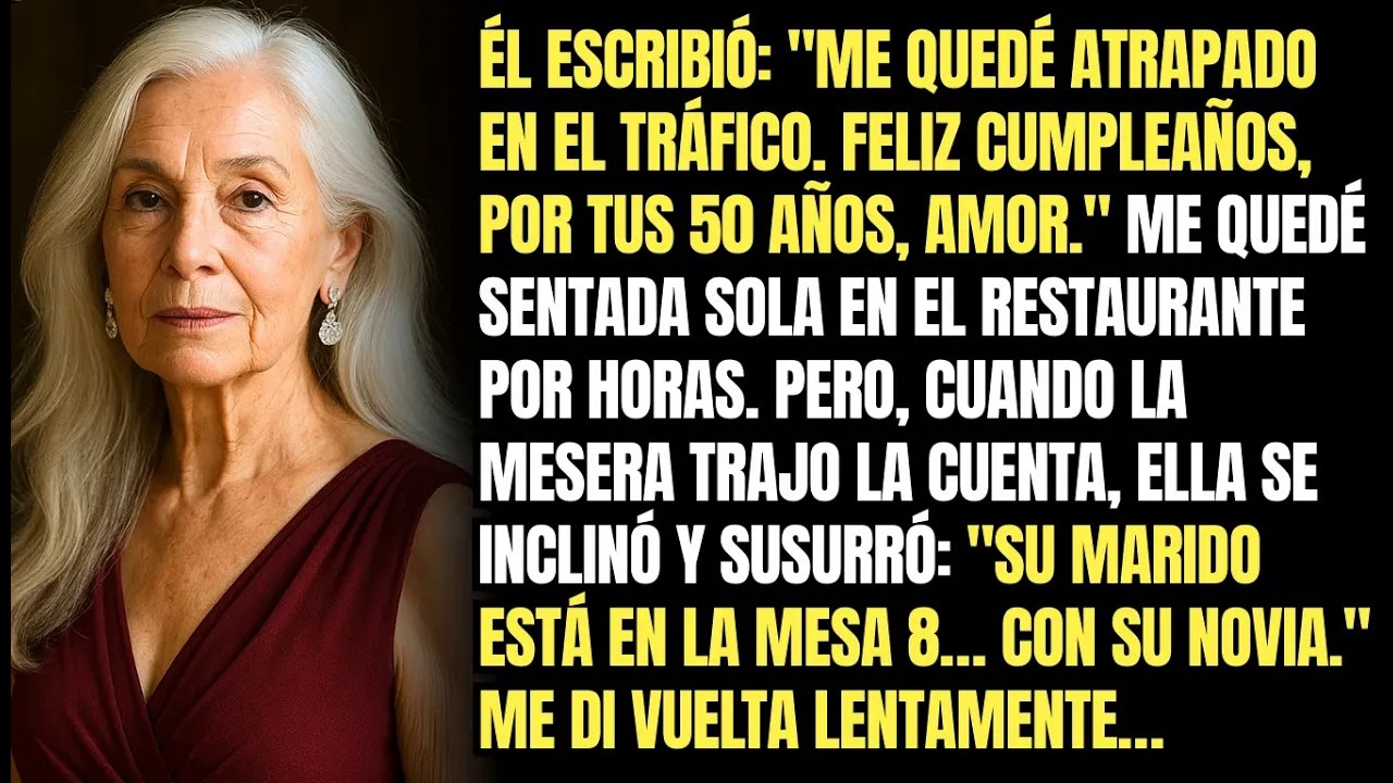 Él Escribió Me Quedé Atrapado En El Tráfico La Mesera Susurró Su Marido Está En La Mesa 8 Con