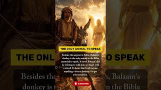 This Donkey Refused to Move and Saved Him #biblelesson #faith #shorts