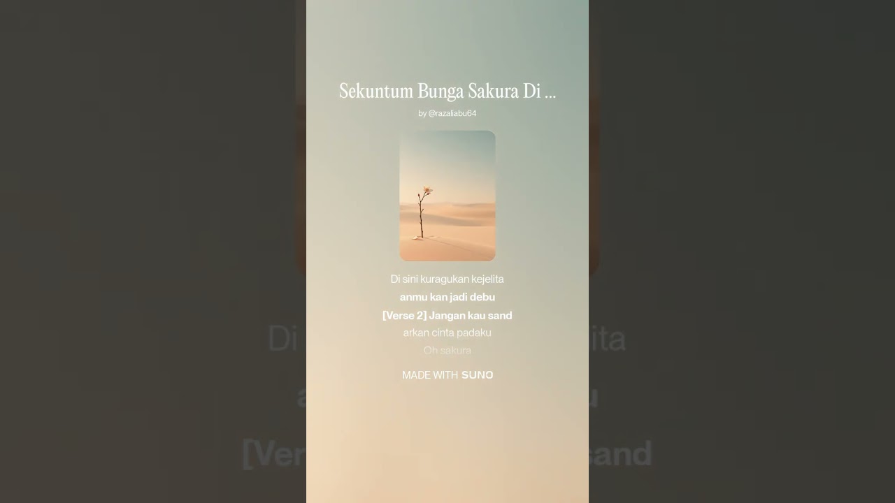 Sekuntum Bunga Sakura Di Gurun Sahara (Cover)