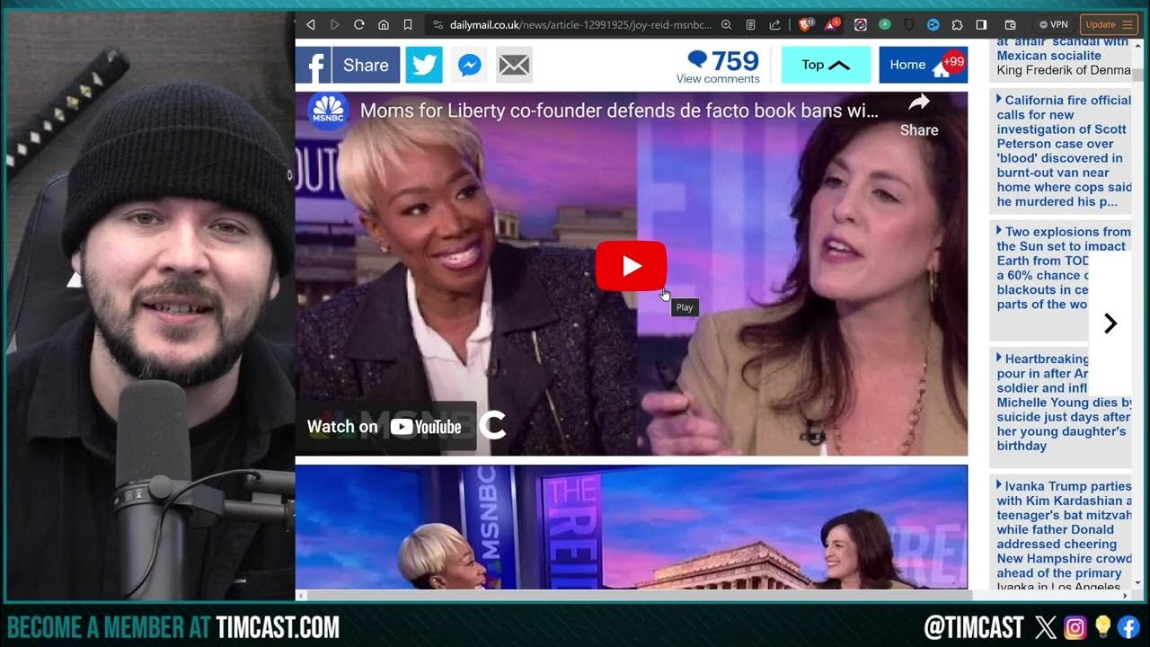 MSNBC DEFENDS Graphic Adult Books In Grade Schools, Joy Reid WANTS Kids To Read Porn In CREEPY Rant