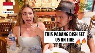 First time trying PADANG food in Bali, Indonesia