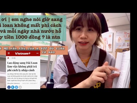 Sang Đài Loan là.m việ.c Chủ chi trả các khoả.n phí cách ly hay chúng ta trả? 1000 chính phủ cho#205