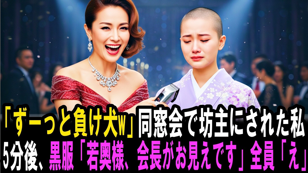 「ずーっと負け犬！」同窓会でゲラゲラ笑う同級生たち。5分後、会長が現れ全員凍りつく...