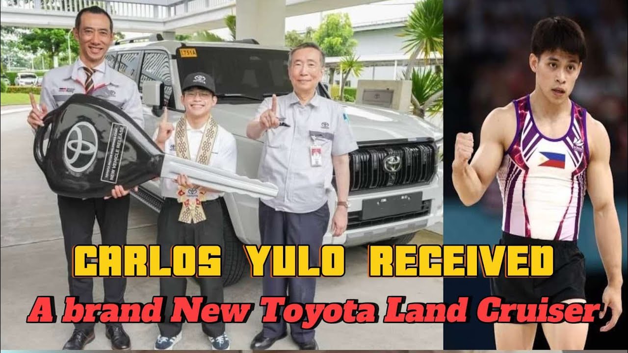 "Carlos Yulo Receives Brand-New Land Cruiser Prado from Toyota After ...
