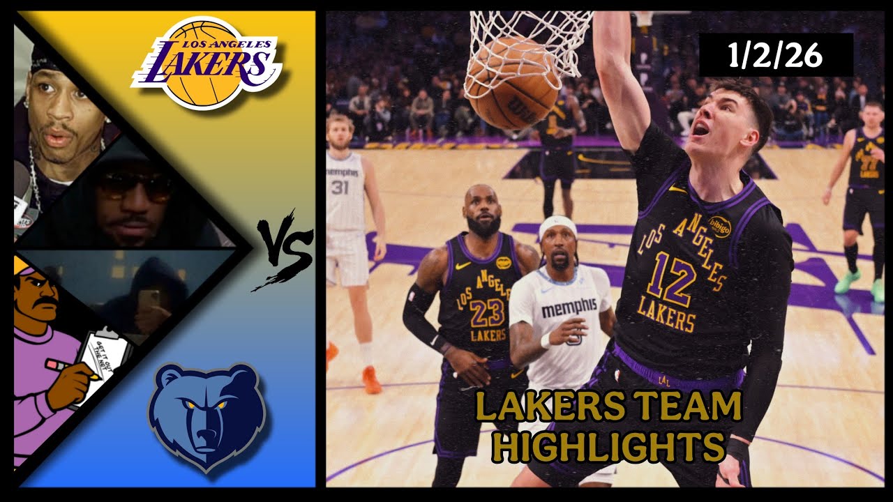 Lakers Team Highlights vs Grizzlies reaction W/ Coaches Den