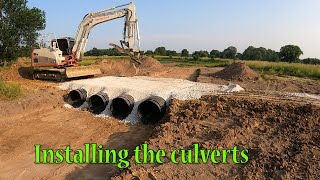 Installing 4 Culverts In The Driveway