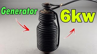 I Create Powerful Electric Generator For 2022 Use 6kw  Free Electricity