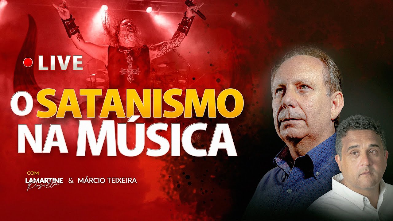 O SATANISMO NA MÚSICA - Live Impactante - Lamartine Posella & 