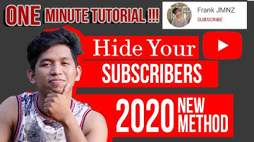 How to Hide Subscribers new method | YouTube 2020  On Mobile (Android or iPhone) - 1 min. tutorial