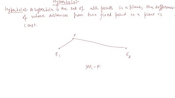 Hyperbola | Class 11 Mathematics Conic Sections