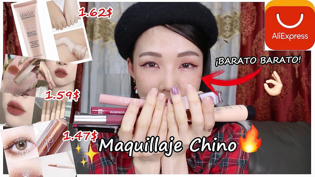 ✨Maquillaje Chino de Aliexpress / PROBANDO MAQUILLAJE DE 1 DOLAR