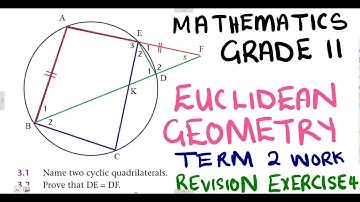 Mathematics Grade 11 Euclidean Geometry Exercise  5 @mathszoneafricanmotives  @mathwithlightone