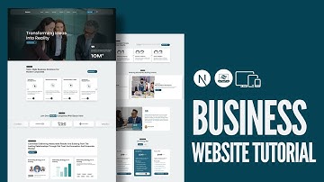 Build a Modern Business Website with Next Js & Tailwind CSS | Step-by-Step Tutorial For Beginners