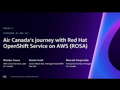 AWS re:Invent 2023 - Air Canada’s journey with Red Hat OpenShift Service on AWS (ROSA) (CON101) Episode cover