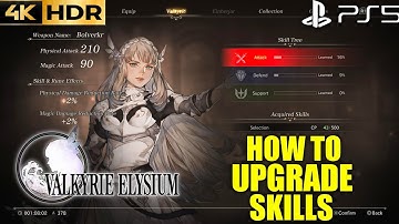 How to Upgrade Skills VALKYRIE ELYSIUM Skill Tree | Valkyrie Elysium Upgrade Skill Tree | PS5 4K HDR