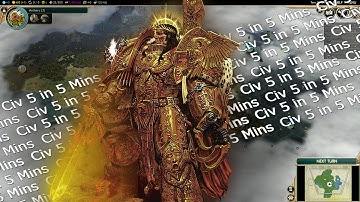 Civ 5 in 4 Mins: Deity Warhammer 40K with OP mod - Sid Meier