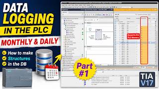 Learn PLC Data Logging on Monthly & Daily Basis: Part #1 Data Structures in DBs | TIA Portal