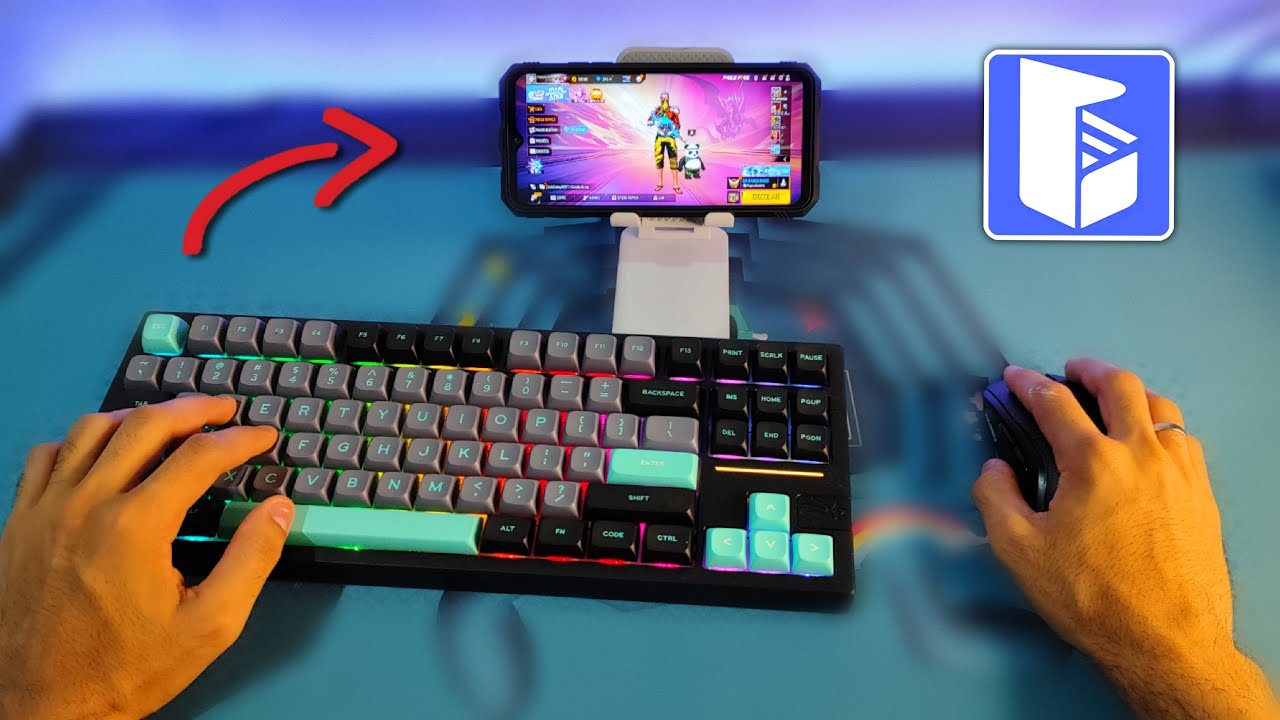 JOGUEI DE TECLADO E MOUSE NO CELULAR !!! Mobilador GG Mouse PRO - YouTube