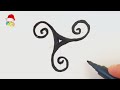 Comment dessiner un triskel  faire un triskell en dessin