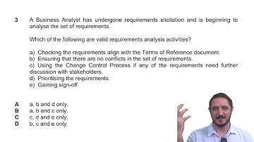 BCS Requirements Engineering: Question 3 Sample Paper 1 Walkthrough