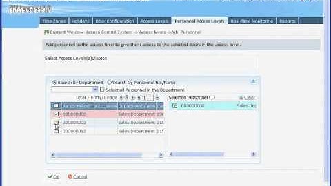 ZKAccess 5.0 Tutorial 3 6 Access levels management