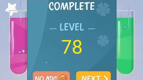 How To Solve Water Color Sort Level 78 | Shorts video