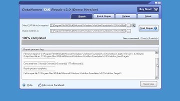 DataNumen TAR Repair video demo