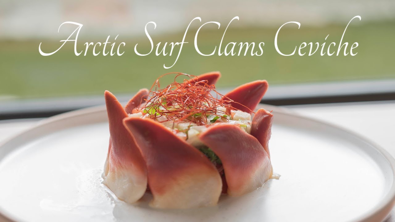 Arctic Surf Clams Ceviche | Ceviche Recipe | Gỏi Sò Đỏ Hokkigai | ASMR Cooking