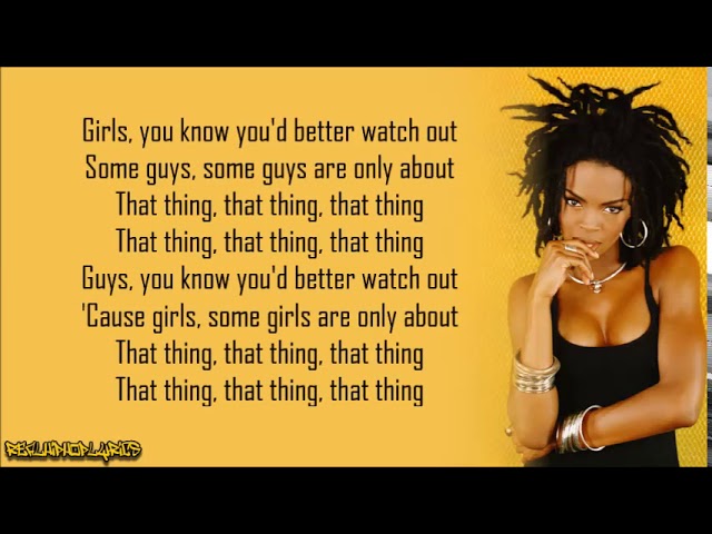 Lauryn Hill - Doo Wop (That Thing) [Lyrics]
