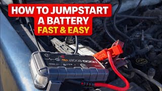 How to jumpstart a dead battery. Easy! Works every time.