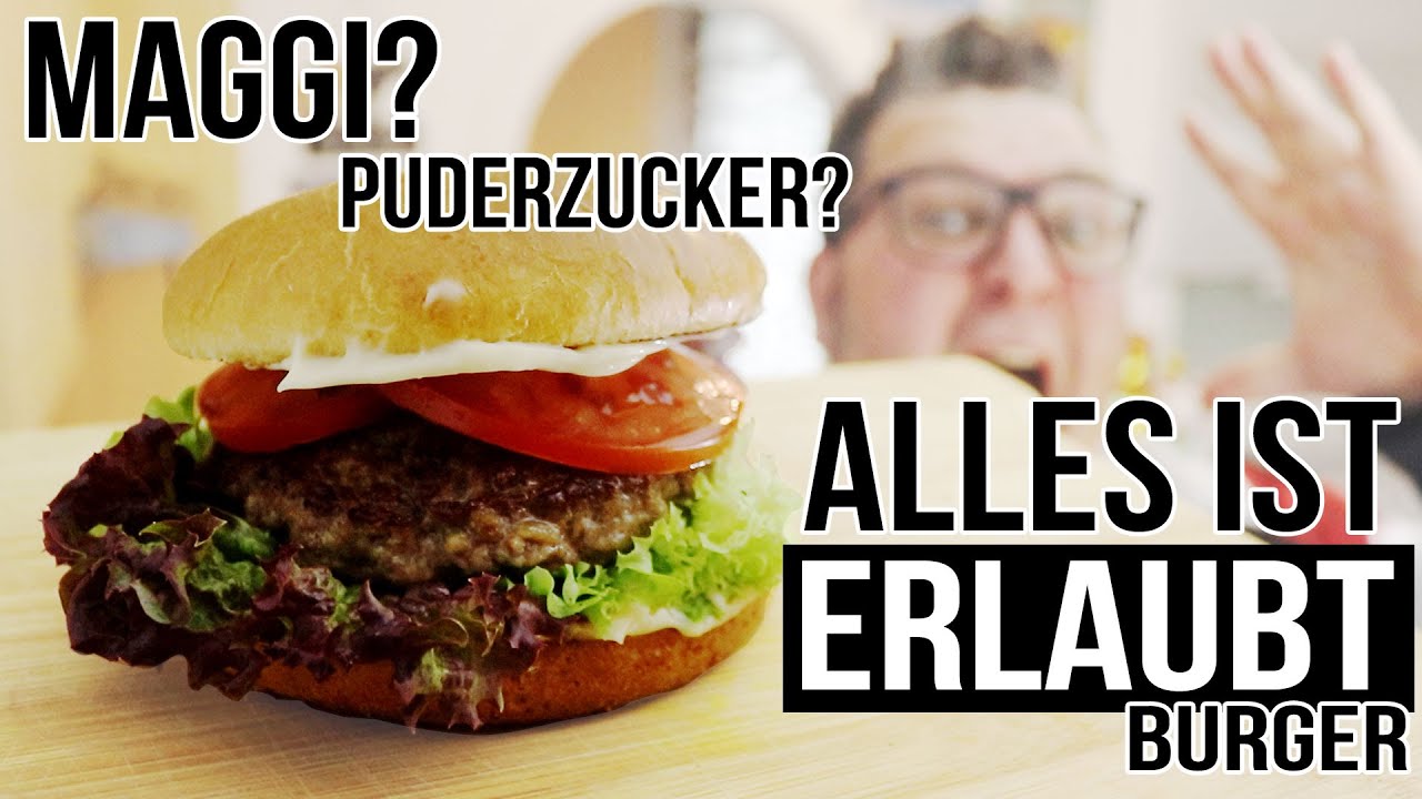 REZEPT: DER ALLES ist ERLAUBT Burger 🍔 - NICHTS ist VERBOTEN UMAMI schnell & einfach selber machen!
