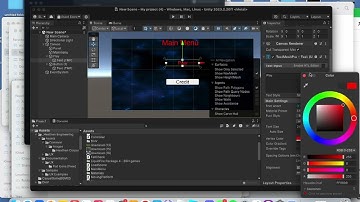 How to create a menu and a simple play button in Unity 3D