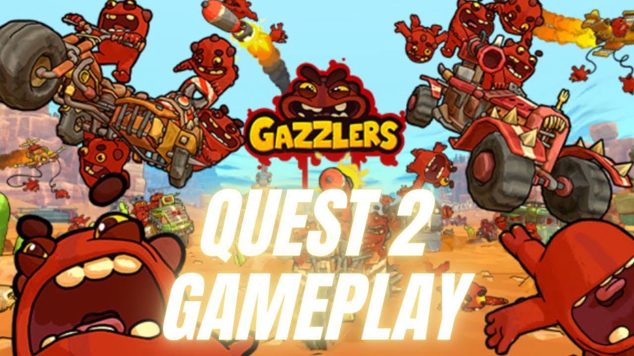 Quest 2 VR Gameplay Footage of Gazzlers. This Game is Mayhem and I