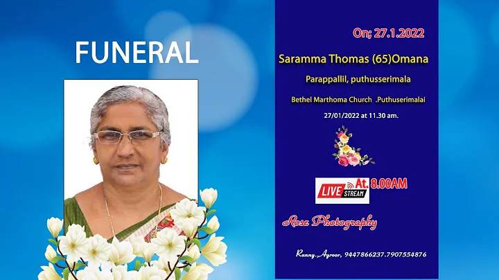 Funeral of Saramma Thomas (65)Omana
