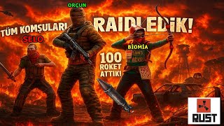 TÜM GÜN ONLİNE RAİD ATTIK ! RUST TÜRKÇE HAYATTA KALMA OYUNU !