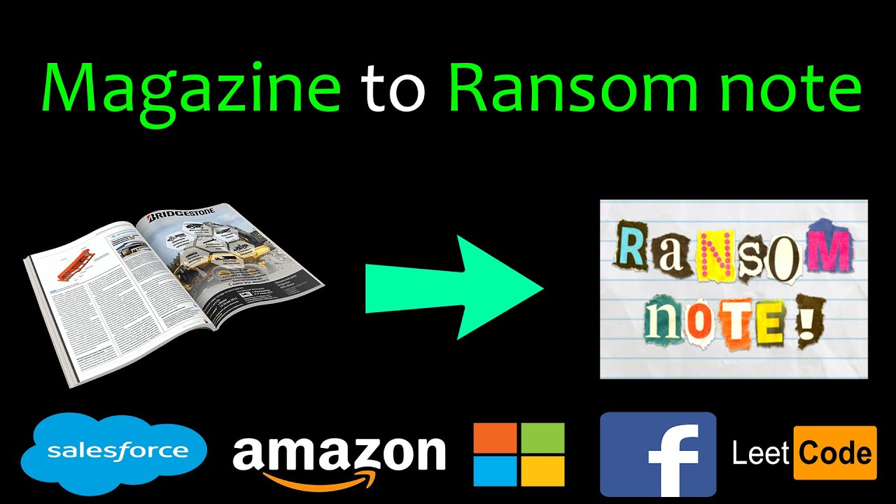 Ransom note | Leetcode #383