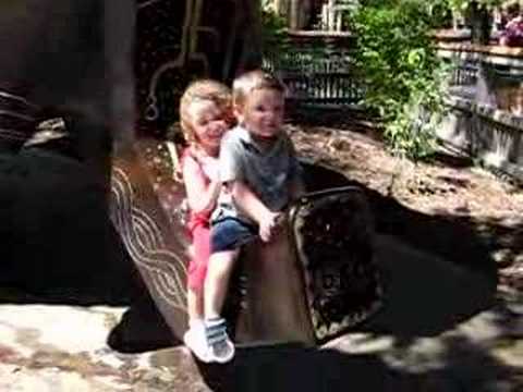 Olivia and Holden on the Elephant's trunk