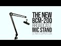 The ultimate support bcm200 scissor style broadcast mic stand is now shipping