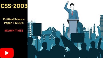 Political Science Paper II MCQ