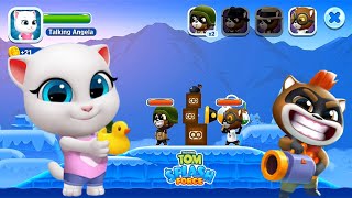 TALKING TOM SPLASH FORCE ANGELA FIGHTING WITH CAPTAIN RACCOON AND ENJOY FULL SCREEN GAMEPLAY